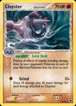 2006 Dragon Frontiers Cloyster δ #14 card