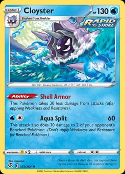 2021 Fusion Strike Cloyster #51 card