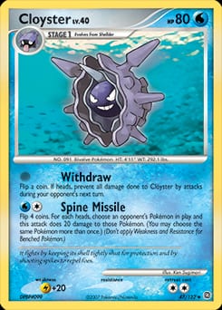 2007 Secret Wonders Cloyster #47 card