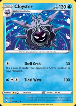 2020 Sword & Shield Cloyster #41 card