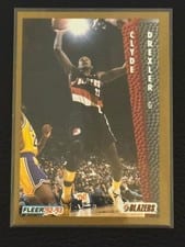 1992-93 Fleer Base Set Clyde Drexler #186 card