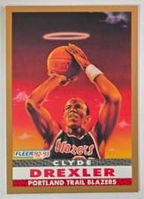 1992-93 Fleer Base Set Clyde Drexler #250 card