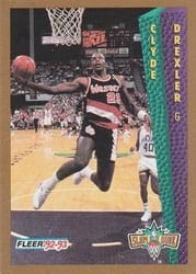 1992-93 Fleer Base Set Clyde Drexler #270 card
