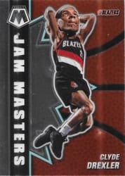 2020-21 Panini Mosaic Jam Masters Clyde Drexler #17 card