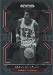 2022 Panini Prizm Draft Picks Base Set Clyde Drexler #9 card
