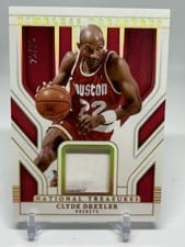 2024 Panini National Treasures Timeless Treasures Materials Clyde Drexler #25 card