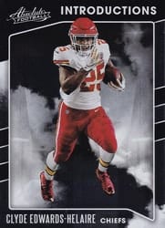 2020 Panini Absolute Introductions Clyde Edwards-Helaire #18 card