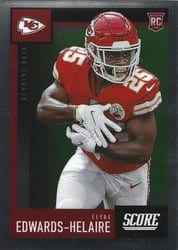 2020 Panini Chronicles 2020 Score Update Rookies Clyde Edwards-Helaire #445 card