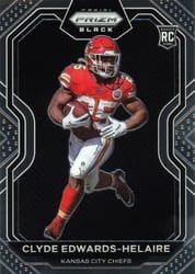 2020 Panini Chronicles Prizm Black Clyde Edwards-Helaire #PB-5 card