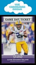 2020 Panini Contenders Draft Picks Game Day Ticket Clyde Edwards Helaire #31 card