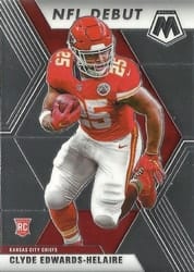 2020 Panini Mosaic Base Set Clyde Edwards-Helaire #266 card