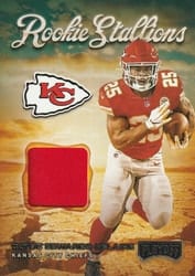 2020 Panini Playoff Rookie Stallions Clyde Edwards-Helaire #RS-21 card