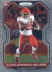 2020 Panini Prizm Base Set Clyde Edwards-Helaire #328 card