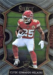 2020 Panini Select Base Set Clyde Edwards-Helaire #54 card