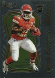 2020 Panini Select Select Certified Rookies Clyde Edwards-Helaire #SCR-12 card