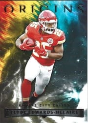2022 Panini Origins Base Set Clyde Edwards-Helaire #56 card