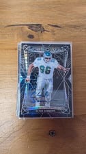 2024 Panini Obsidian Base International Signatures Clyde Simmons #163 card