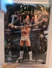 2026 Topps Chrome WWE Platinum Punk CM Punk #PLP-19 card