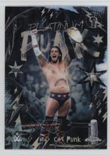 2026 Topps Chrome WWE Platinum Punk CM Punk #PLP-5 card
