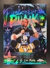 2026 Topps Chrome WWE Platinum Punk CM Punk #PLP-8 card