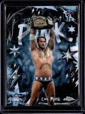 2026 Topps Chrome WWE Platinum Punk CM Punk #PLP-9 card