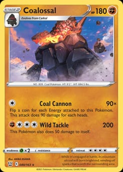 Battle Styles Coalossal #80 card