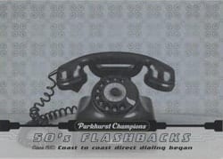 2022-23 Parkhurst Champions 50s Flashbacks Coast to Coast Direct Dialing #FB-7 card