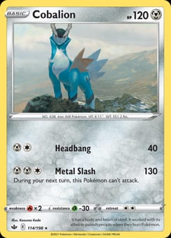 Chilling Reign Cobalion #114 card