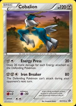 Legendary Treasures Cobalion #91 card