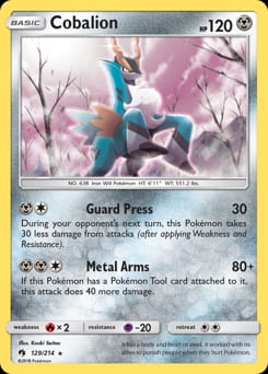 Lost Thunder Cobalion #129 card