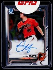 2021 Bowman Chrome Prospect Autographs Coby Mayo #CPA-CMA