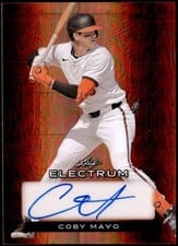 2024 Leaf Electrum Baseball Base Autograph Coby Mayo #BA-CM3 card