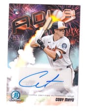 2025 Bowman Chrome Adios Autographs Coby Mayo #AAV-CM card