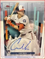 2025 Finest Debut Autographs Coby Mayo #DAV-CM card