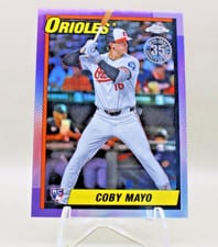 2025 Topps Chrome 1990 Topps Baseball Coby Mayo #90CB-17 card
