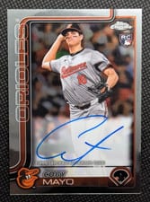 2025 Topps Chrome Logofractor Edition Rookie Autographs Coby Mayo #RA-CMA card