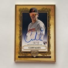 2025 Topps Gilded Collection Topps Gallery of Gold Autographs Coby Mayo #GOG-CM card