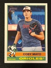 2025 Topps Heritage Coby Mayo Image Variation #340 card
