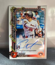 2025 Topps Holiday Autographs Coby Mayo #PA-CM card