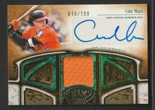 2026 Topps Tier One Autographed Tier One Relics Coby Mayo #AT1R-CMA card