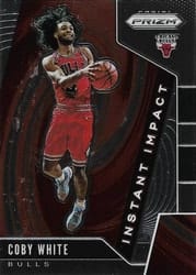 2019-20 Panini Prizm Instant Impact Coby White #6 card