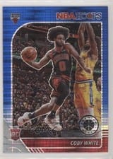 2019 Panini Hoops Premium Stock Coby White Blue Pulsar Prizm #204 card