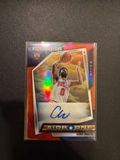 2021-22 Panini Chronicles Airborne Signatures Coby White #AIR-CWT card