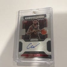 2021-22 Panini Prizm Sensational Signatures Coby White #SS-CBW card