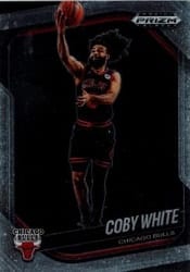 2024-25 Panini Prizm Black Base Set Coby White #68 card
