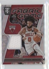 2024-25 Panini Totally Certified Fabric of the Game Coby White #FOG-CBW card