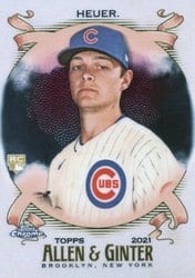 2021 Topps Allen & Ginter Chrome Base Set Codi Heuer #290 card