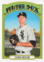 2021 Topps Heritage Base Set Codi Heuer #555 card