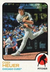 2022 Topps Heritage Base Set Codi Heuer #418 card