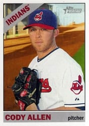 2015 Topps Heritage Base Set Cody Allen #148 card